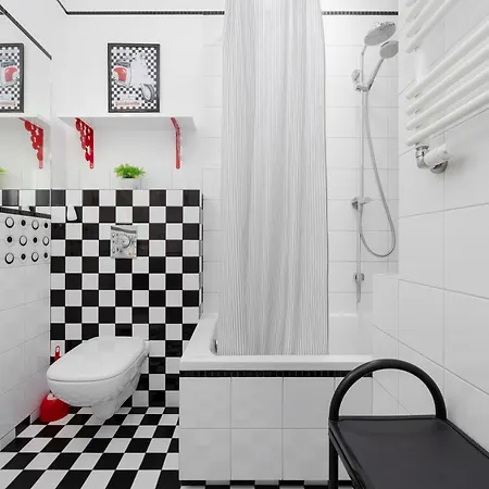 American Retro With Balcony Powisle By Renters Appartement