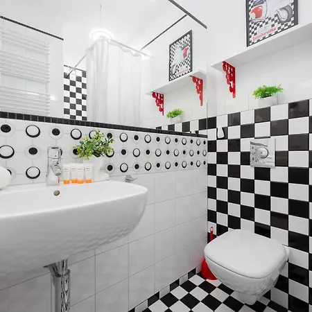 American Retro With Balcony Powisle By Renters Apartment